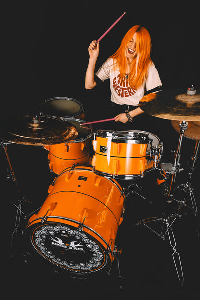 Batteria kit 4pz ORANGE (Bambole di Pezza) - Strebor Drums
