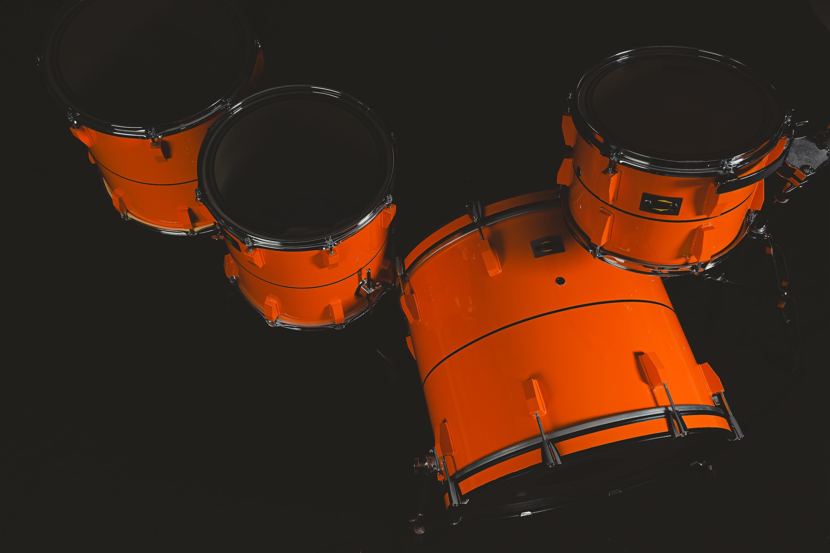 Batteria kit 4pz ORANGE (Bambole di Pezza) - Strebor Drums