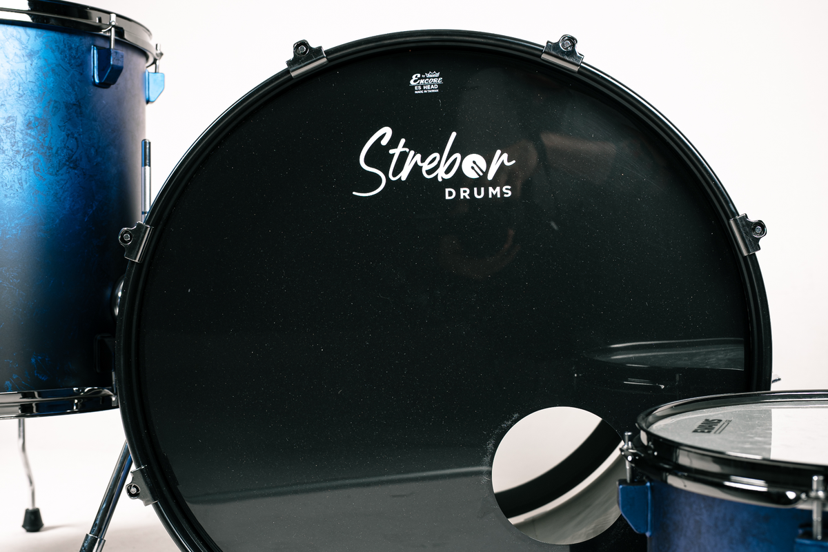 Batteria kit 3pz BlackBlue - Strebor Drums