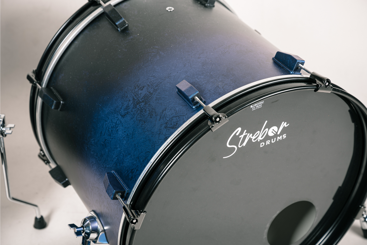 Batteria kit 3pz BlackBlue - Strebor Drums